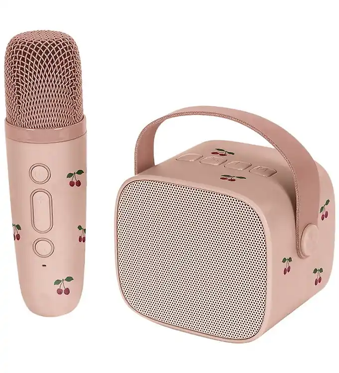 Koop Online Konges Sløjd Luidspreker m. Microfoon - 16 cm - Karaoke - Cherry
