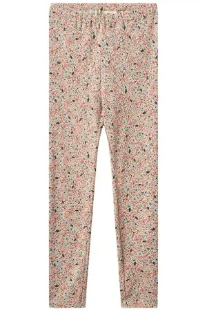 Tijdelijk Beschikbaar Wheat Leggings - Jules - Grey Cloud Bloemen
