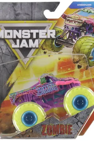 Aanbieding Monster Jam Auto - Cyberflare - 1:64 - Zombie