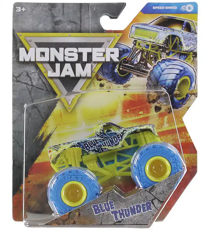 Laatste Kans Monster Jam Auto - Speed Shred - 1:64 - Blue Thunder
