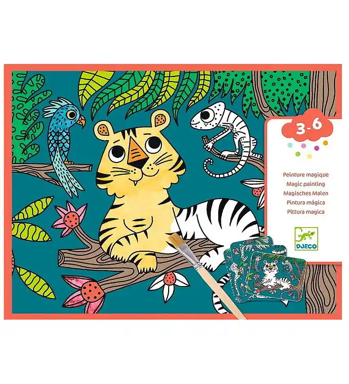 Speciale Aanbieding Djeco Creatieve Speelset - Magisch waterschilderij - In de jungl