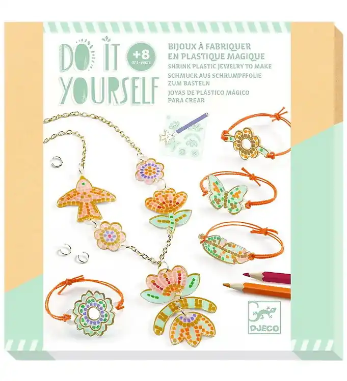 Djeco Creatieve Speelset - Doe het zelf - Krimpfolie - Veren en Goedkoop