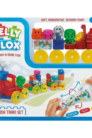 Jelly Blox Speelset - Squish Train - 35 Onderdelen Tijdelijk Beschikbaar