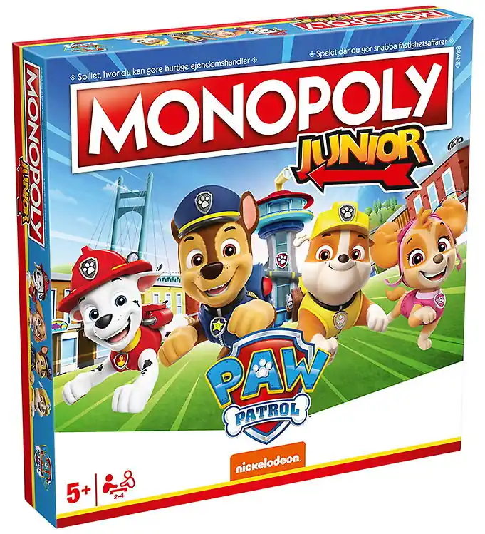 Spilbræt Bordspel - Monopolie Junior - Paw Patrol Rechtstreeks Van De Fabrikant
