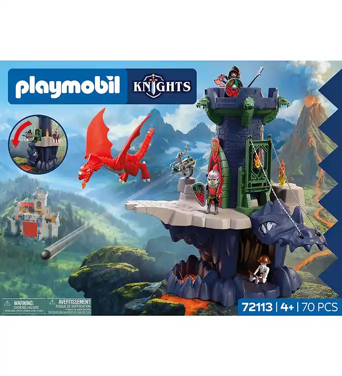 Seizoensaanbieding Playmobil Ridders - Drakenriddertoren - 72113 - 70 Onderdelen