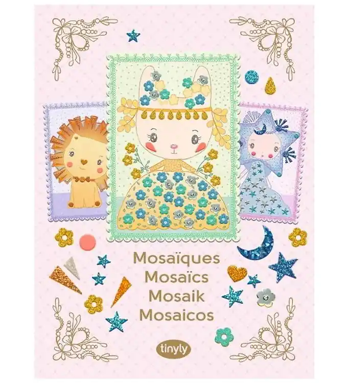 Djeco Creatieve Speelset - Tinyly Mozaïeken - Mia, Margo & Light Betaalbaar