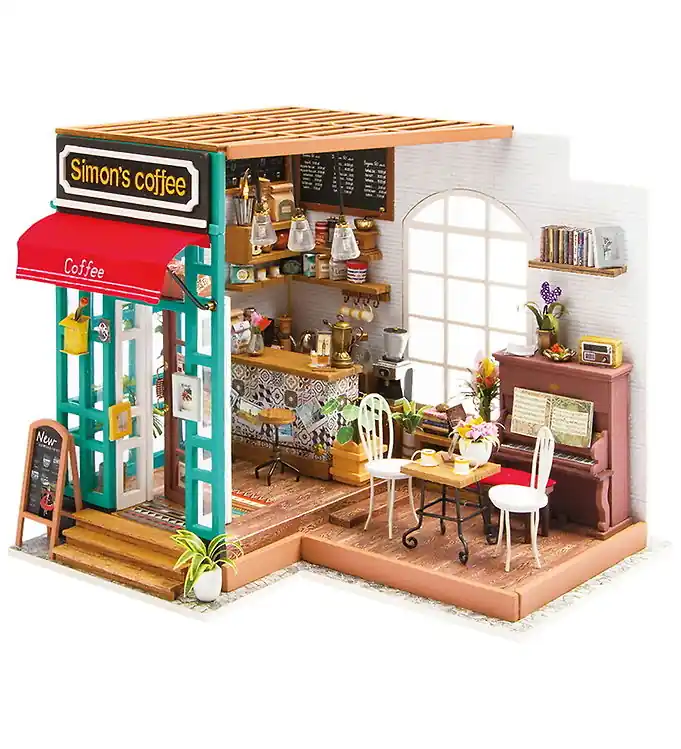Hoge Kwaliteit Rolife Miniatuurdiorama - DIY - Simon's Koffie DG109 - 203 Onder