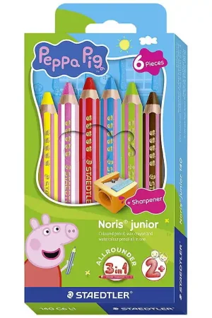 Hoge Kwaliteit Staedtler Kleurpotloden - Noris Junior - 6 st. - Peppa Pig