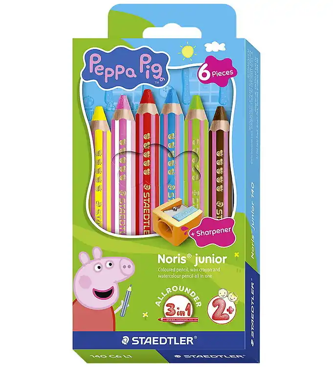 Hoge Kwaliteit Staedtler Kleurpotloden - Noris Junior - 6 st. - Peppa Pig