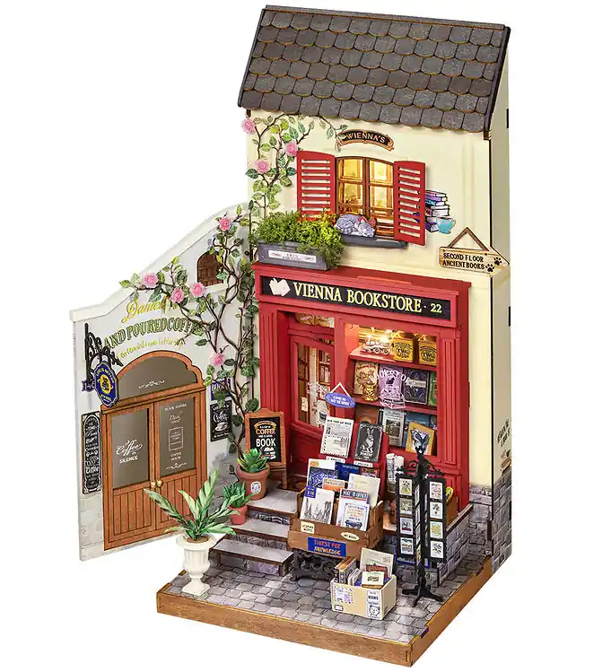 Superprijs Rolife Miniatuurdiorama - DIY - Weense boekhandel DG183 - 290 De