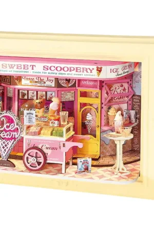 Rolife Miniatuurdiorama - DIY - Sweet Scoopery Ice Cream DPO02 Finale Uitverkoop