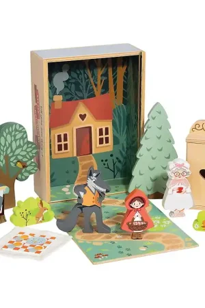 Uitverkoop Tender Leaf Houten Speelgoed - 14 Onderdelen - De Klein Roodkapj