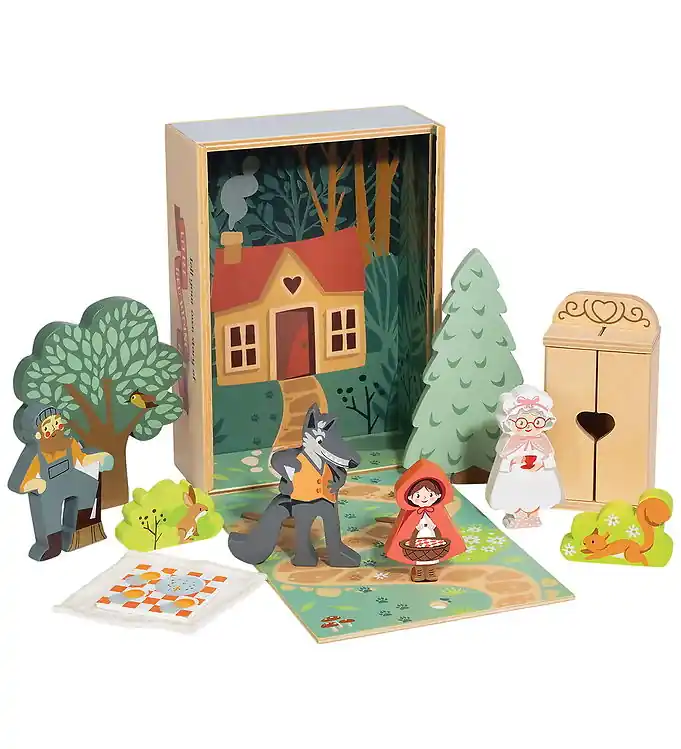 Uitverkoop Tender Leaf Houten Speelgoed - 14 Onderdelen - De Klein Roodkapj
