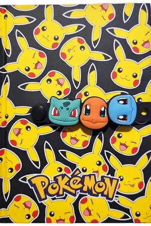 Betaalbaar Pokémon Notitieboekje m. Armband - Zwart/Geel