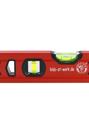 Kids Bij Work Gereedschap - Alu - Waterpas - 20 cm - Rood Seizoensaanbieding