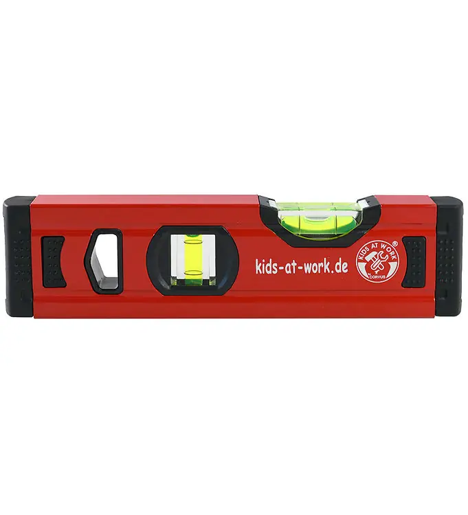 Kids Bij Work Gereedschap - Alu - Waterpas - 20 cm - Rood Seizoensaanbieding