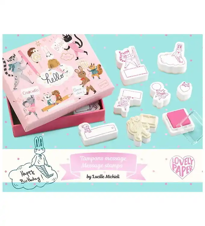 Merkproduct Djeco Kerststempels - 8 st. - Berichtstempels