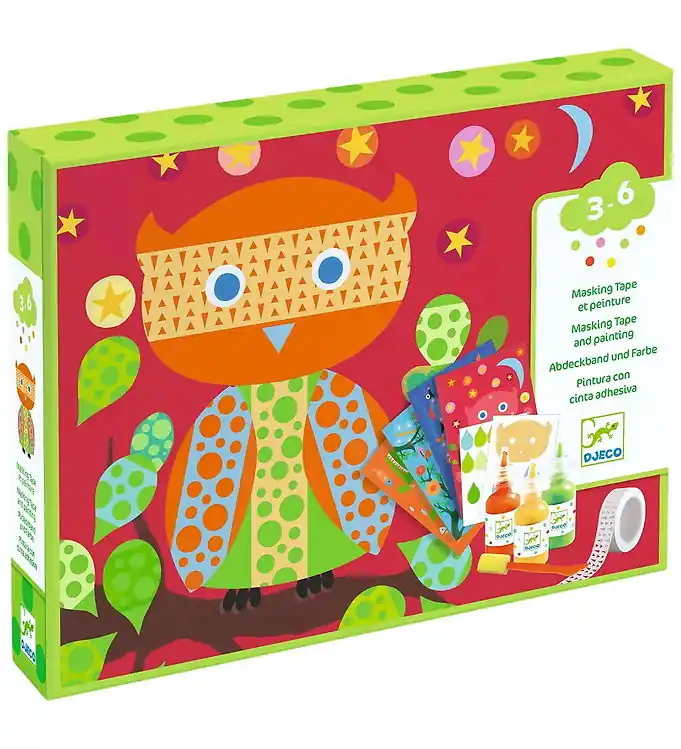 Premium Djeco Creatieve Speelset - Masking Tape Eend Schilderen