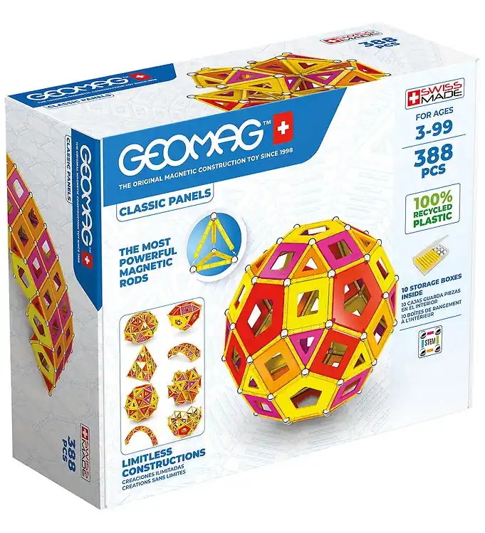 Betrouwbaar Geomag Magneetset - Classic Panels Gerecyclede Warm Master - 388