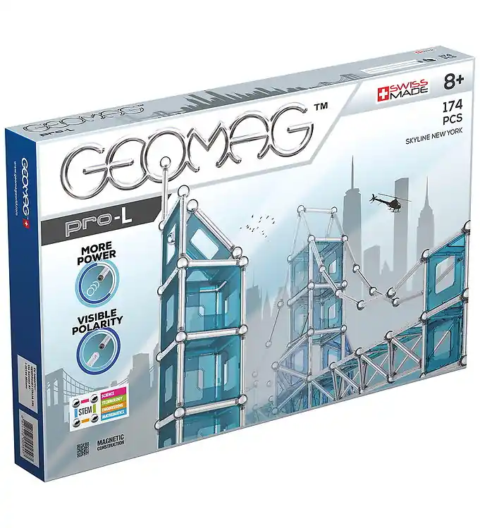 Geomag Magneetset - Pro-L Skyline Nieuw - 174 Onderdelen Dagaanbieding