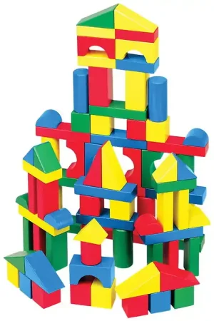 Melissa & Doug Houten Speelgoed - Bouwblokken - 100 stk Gratis Retour