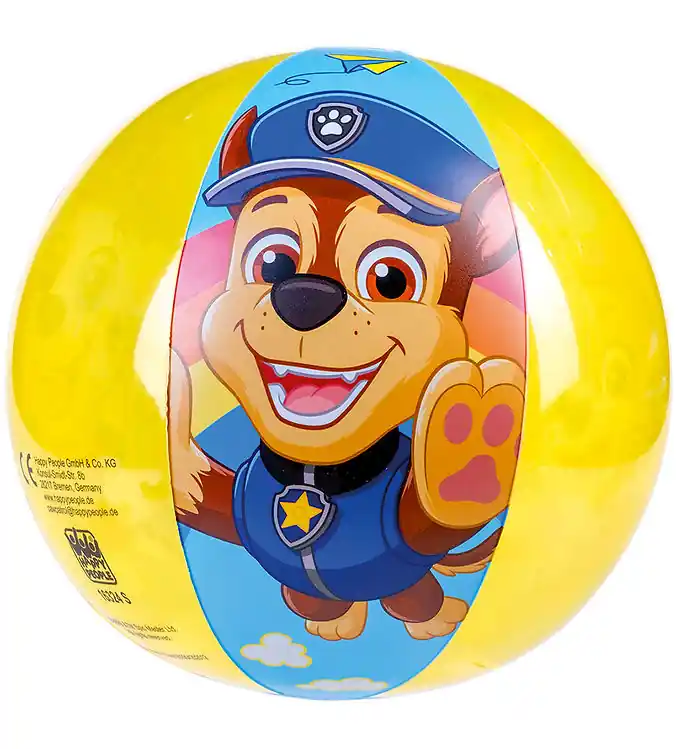 Laatste Kans Paw Patrol Strandbal - 29 cm - Blauw/Geel