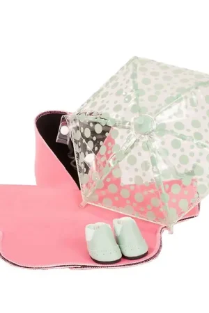 Direct Verzonden Götz Poppenkleding - Regenkleding - 30-33 cm - Regendruppels
