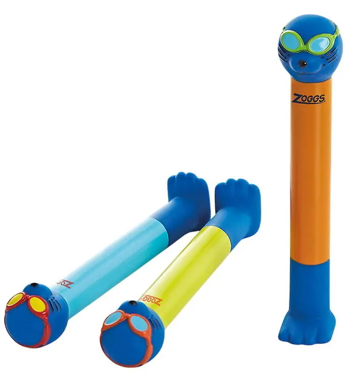 Zoggs Duikgewichten - 3-pack - Blauw/Oranje/Geel Hete Deal