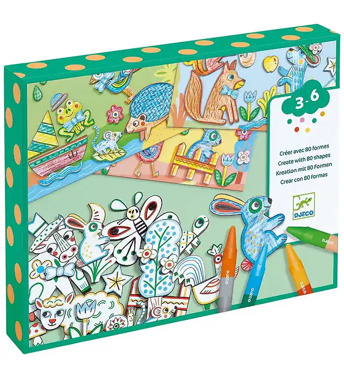 Djeco Tekenset - Creëer met 80 Shapes Bestseller