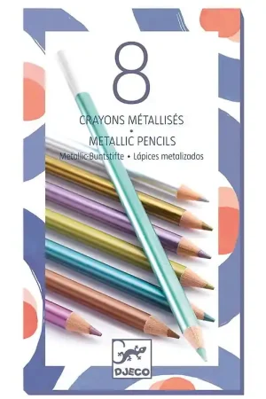 Actieprijs Djeco Kleurpotloden - Metallic