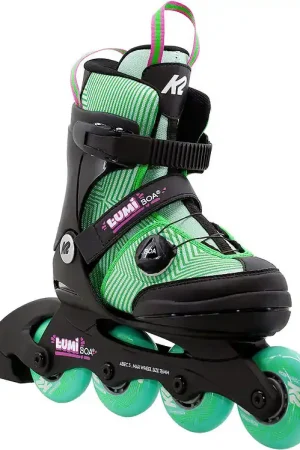 K2 Rolschaatsen -Lumi Boa- Groen - Skeelers Fabrieksprijs