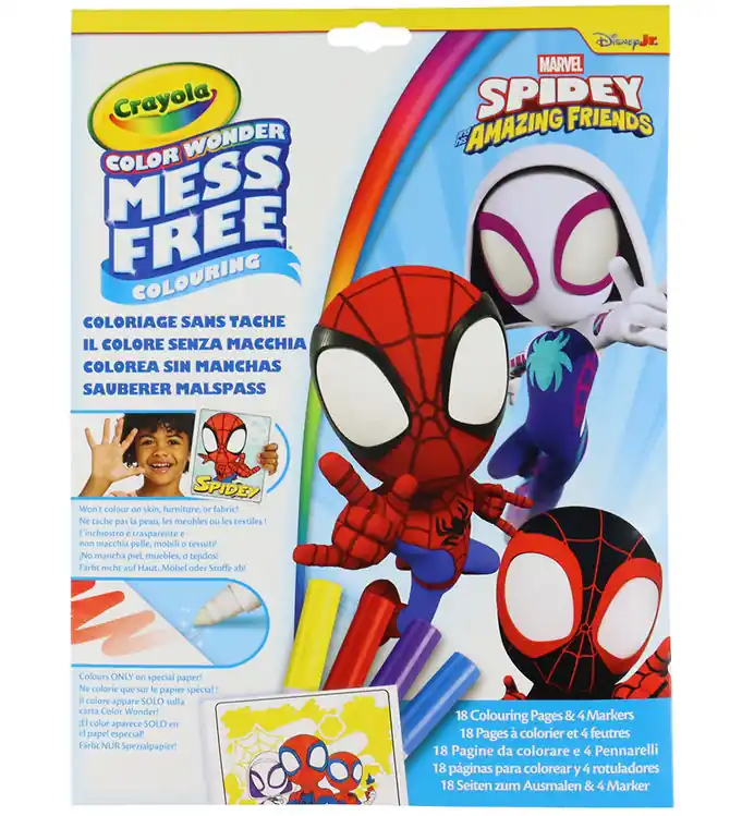 Crayola Kleurboek m. Markers - Kleurenwonder - Spidey Korting