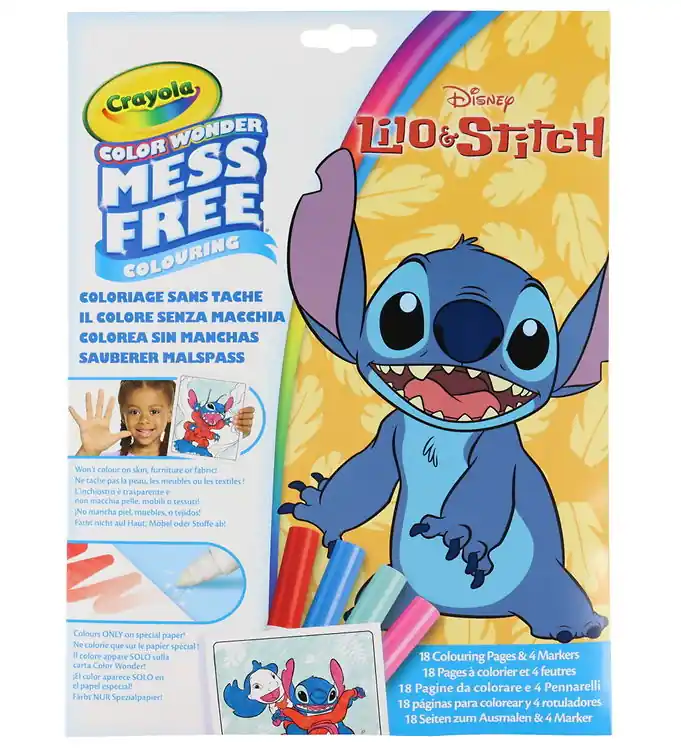 Actieprijs Crayola Kleurboek m. Markers - Kleurenwonder - Lilo & Stitch