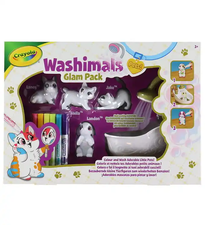 Fabrieksprijs Crayola Creatieve Speelset - Washimals - Glam Pack - Huisdieren