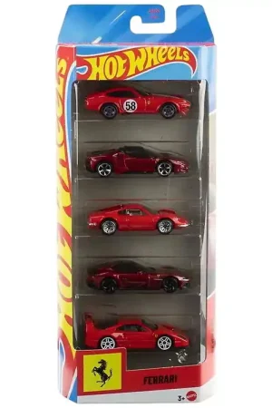 Hot Wheels Auto´s - 5-pack - Ferrari Hoge Kwaliteit