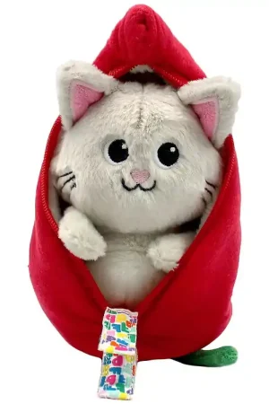 Superprijs Flipetz Knuffel - De Kat met Kruiden en Peper - 25 cm - Rood