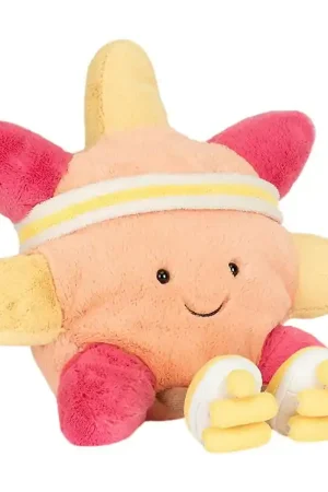 Direct Verzonden Jellycat Knuffel - 30 cm - Amuseables Zon 'Roller schaatsen'