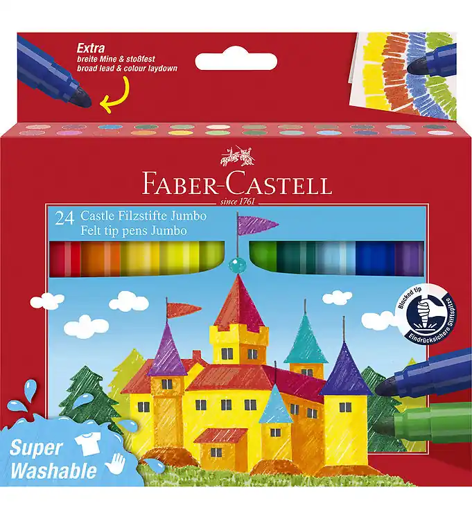 Actieprijs Faber-Castell Markers - Jumbo - 24 st.