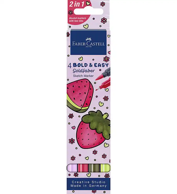 Faber-Castell Markers - Dubbel Dik/Dun - 4 st. Favoriet