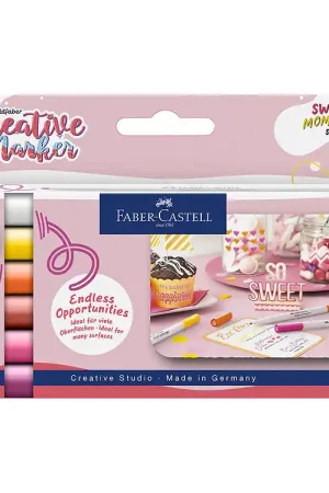 Faber-Castell Markers - Sweet Momenten - 6 st. Gecertificeerd