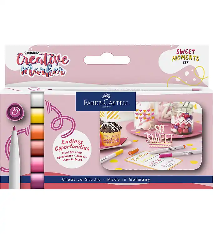 Faber-Castell Markers - Sweet Momenten - 6 st. Gecertificeerd