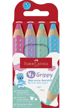 Faber-Castell Kleurpotloden - Gripvast - 4 st. Aanbieding