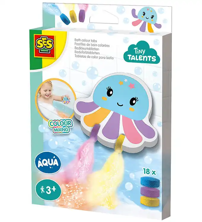 Actieprijs SES Creative Badspeelgoed - Inktvis m. Badkleuren