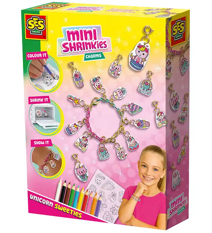Tijdelijk Beschikbaar SES Creative Krimpfolie - Mini Shrinkies - Zoet Eenhoorns