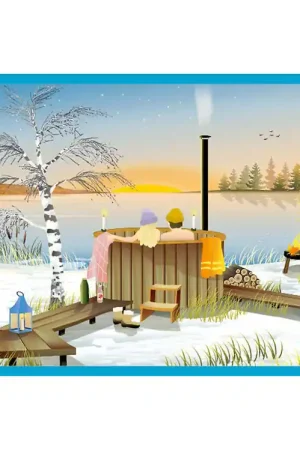 Merkproduct Vissevasse Puzzel - 300 Bakstenen - 37x27 cm - Winter