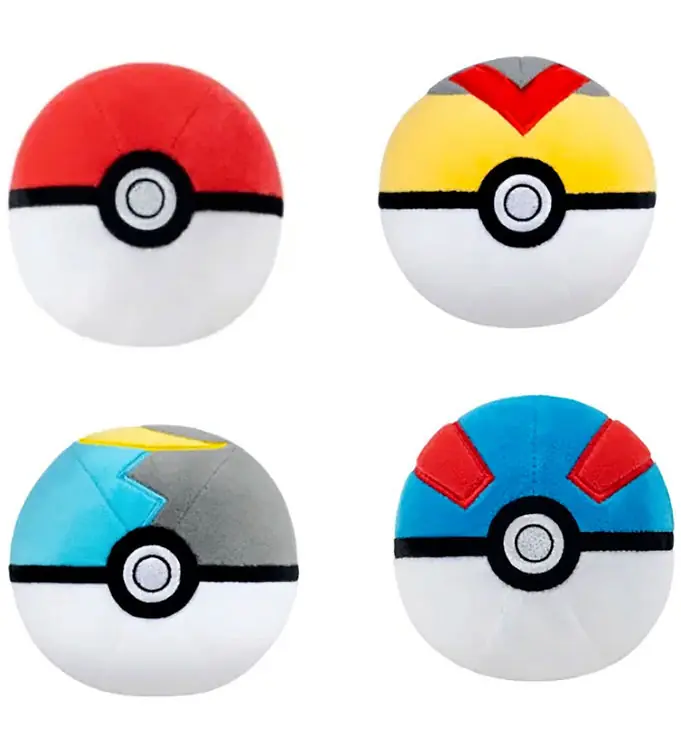 Flitsaanbieding Pokémon Knuffel - 10 cm - Pokébal - Assorti