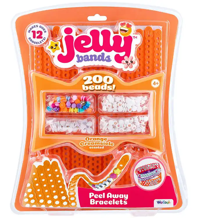 Jelly Bands Creatieve Speelset - Peel Away Armband - Oranje Crea Beperkt Aanbod
