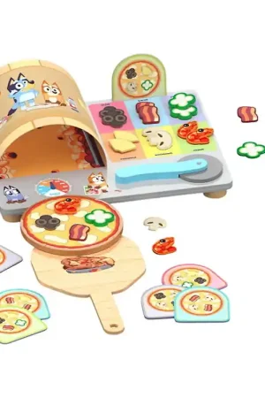 Shop Nu Bluey Speelset - Pizza Meisjes - Hout - 36 Onderdelen