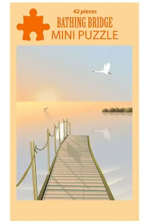 Aanbieding Vissevasse Puzzel - Mini - 42 Bakstenen - Bathing Bridge