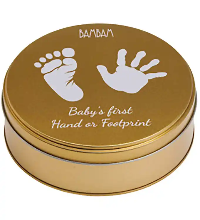 Seizoensaanbieding BAMBAM Gipsafdruk van voet/hand - Goud